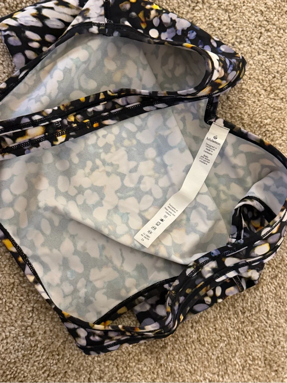 Lululemon Power Pivot Tank Metropolis Glow Multi Sz 4